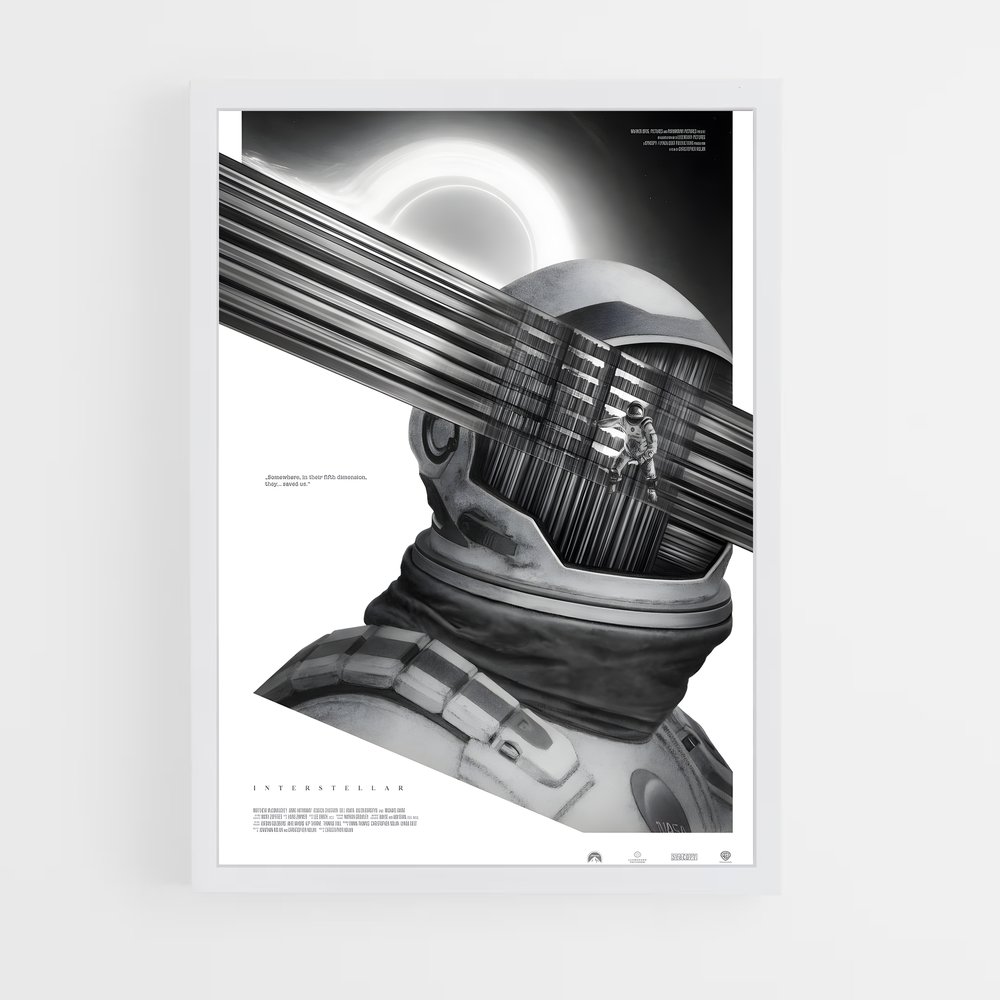 Poster captivant d'art Interstellar – affiche Art spatial (vue 3)